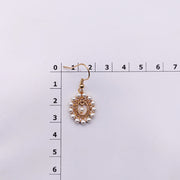 Baroque Retro Court Ear Hook Elegant Hollow Mesh Pearl Earring Ear Clip